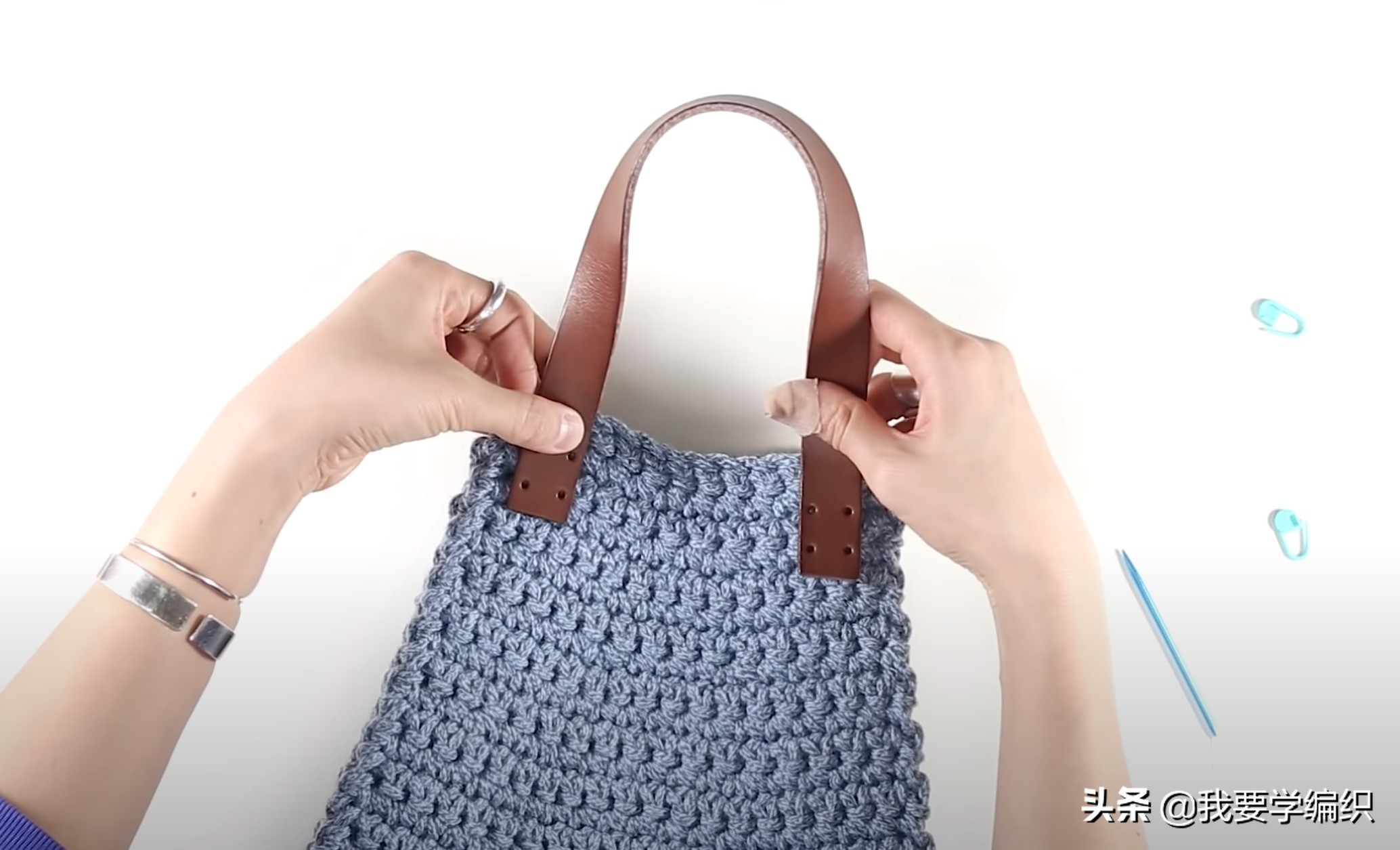 新手入门学钩小包,新手学钩包包视频教程