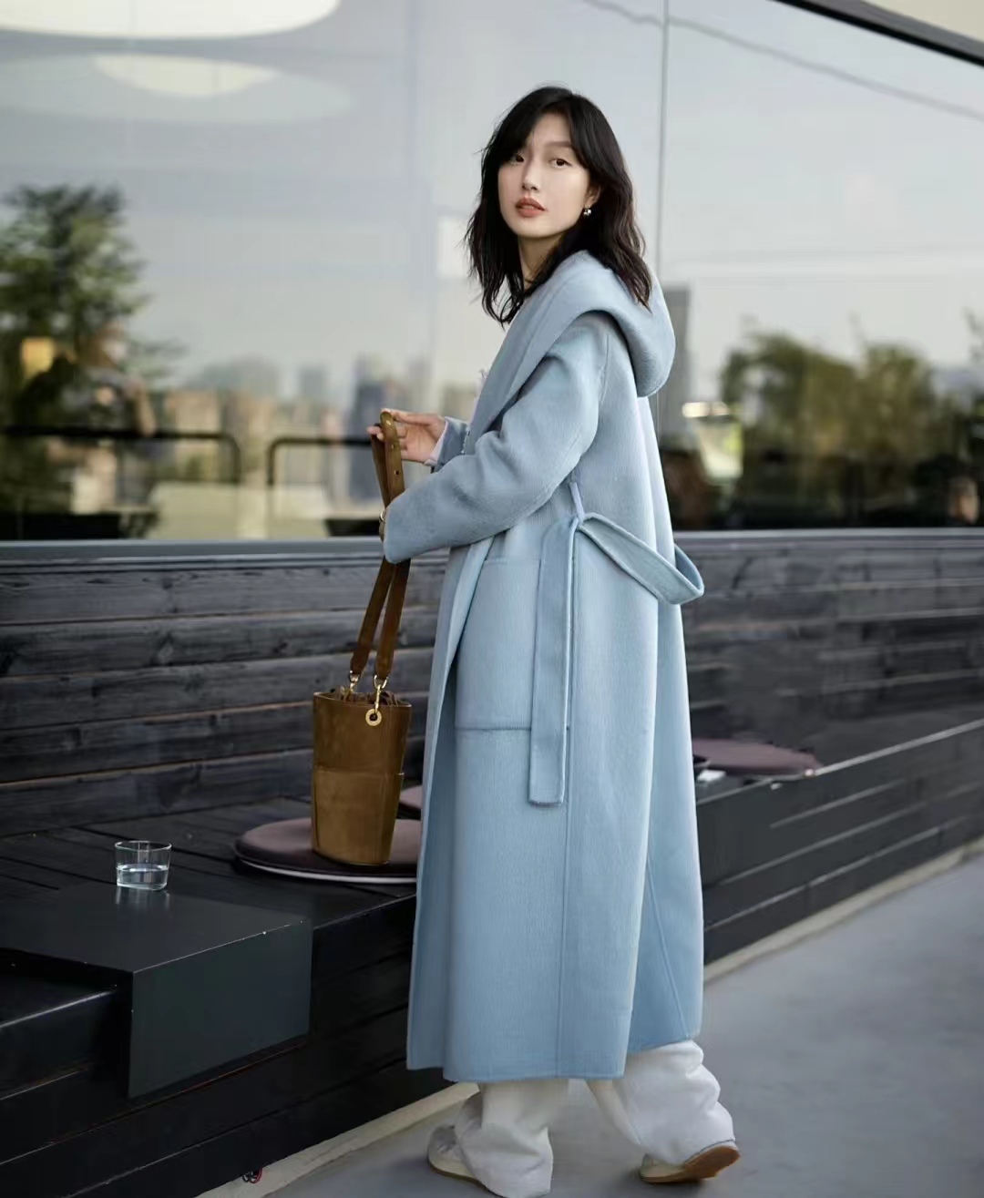 19套长款大衣内搭推荐,层次分明显高显瘦