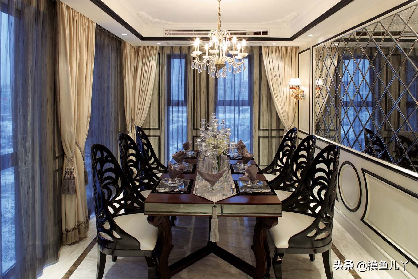 西安鸿基紫韵300平米装修,新古典主义风格的特点