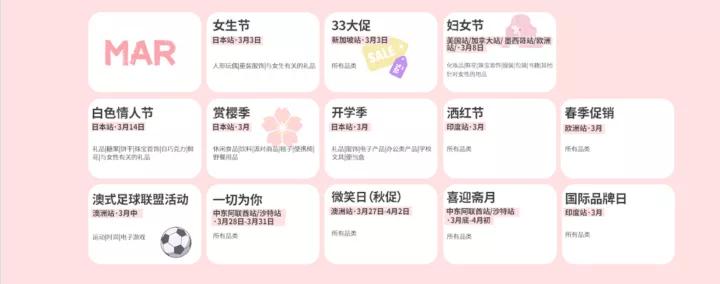 跨境电商大卖日历,亚马逊爆款日历