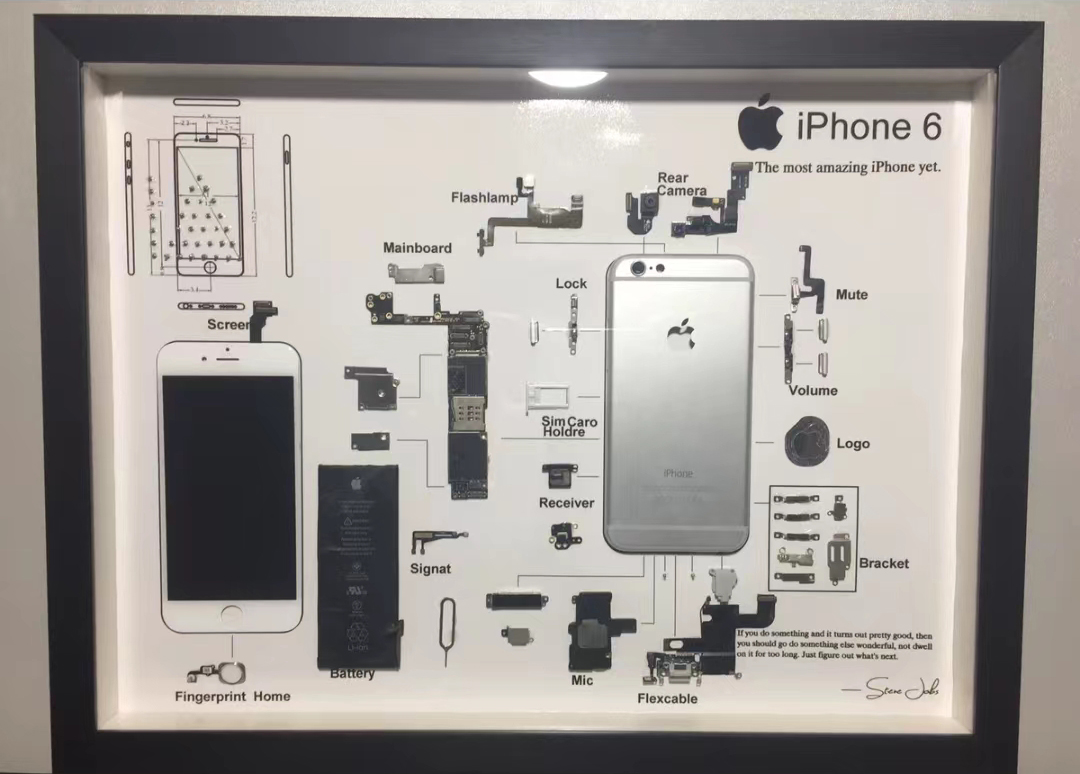 苹果废旧手机拆解,把旧iphone拆出来