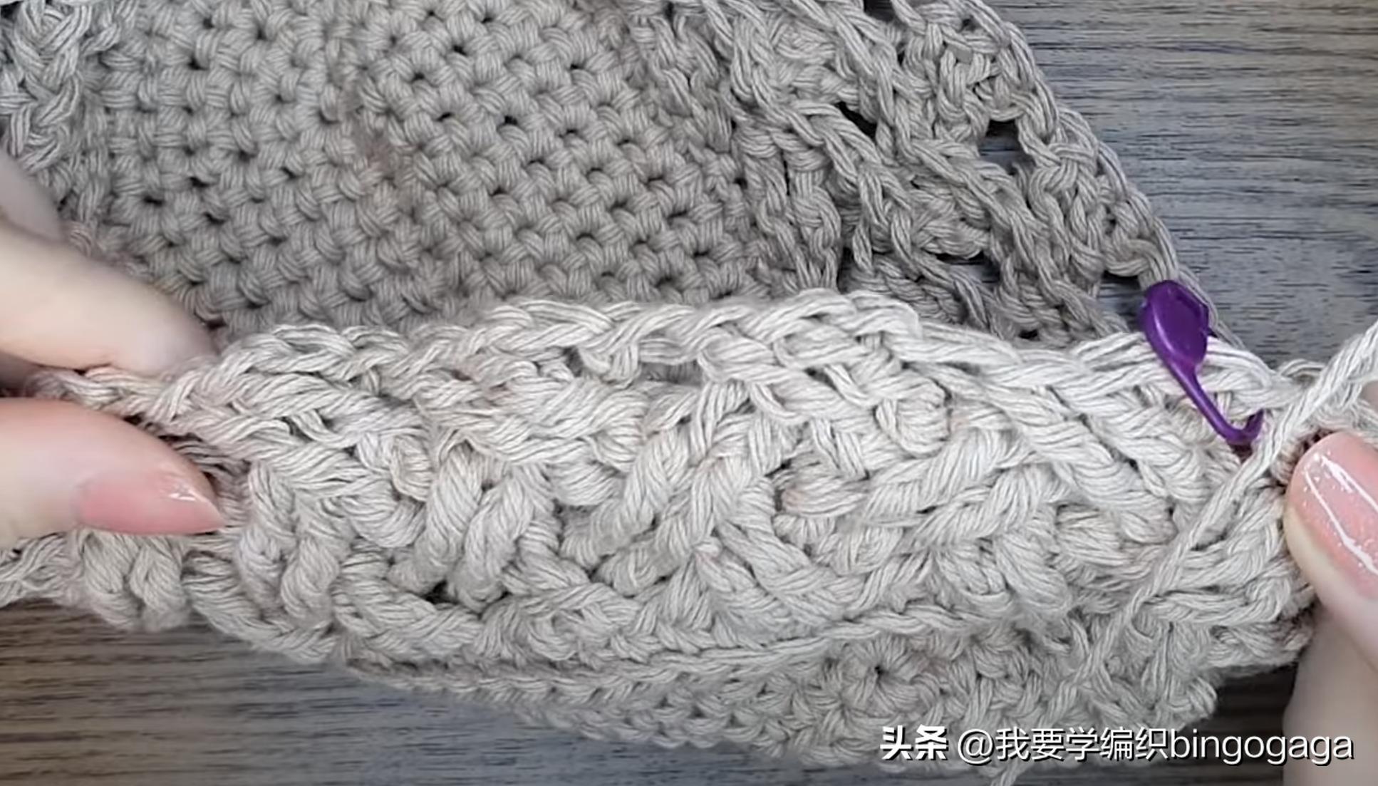 百搭时尚美人包编织教程,祖母方格包包的编织教程