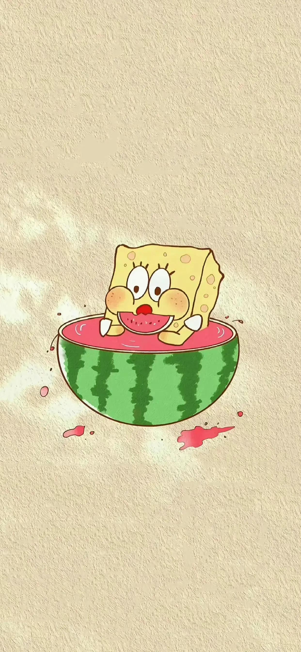 海绵宝宝壁纸iphone专用,手机壁纸动漫海绵宝宝