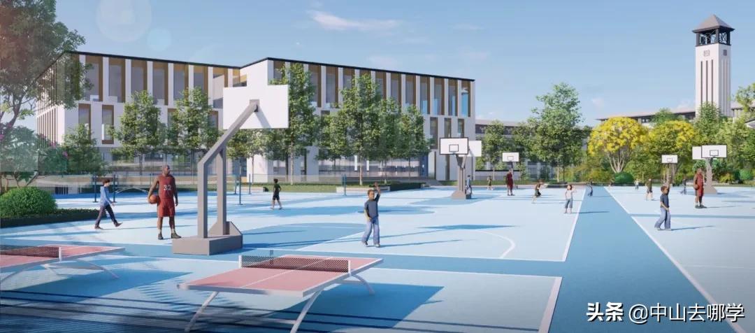 中山市永安中学参观,中山永安中学学校全貌