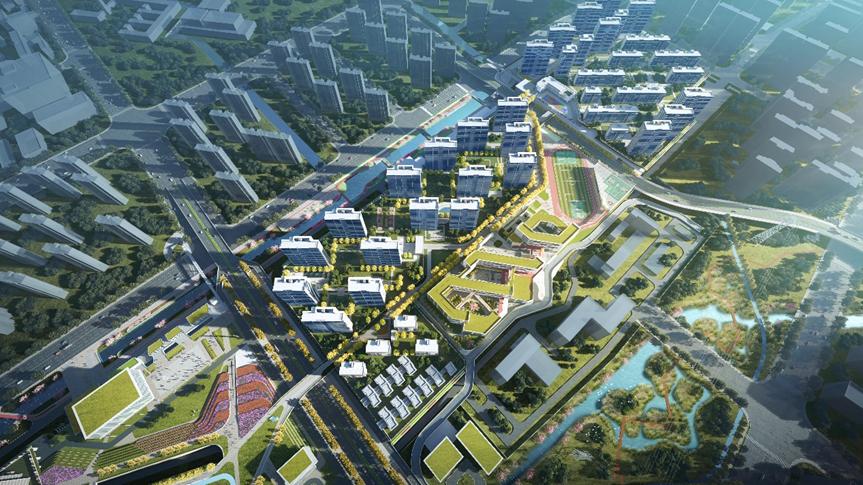 *界无**山水，绿墨连城——宁波下应车辆段上盖开发项目/华东院