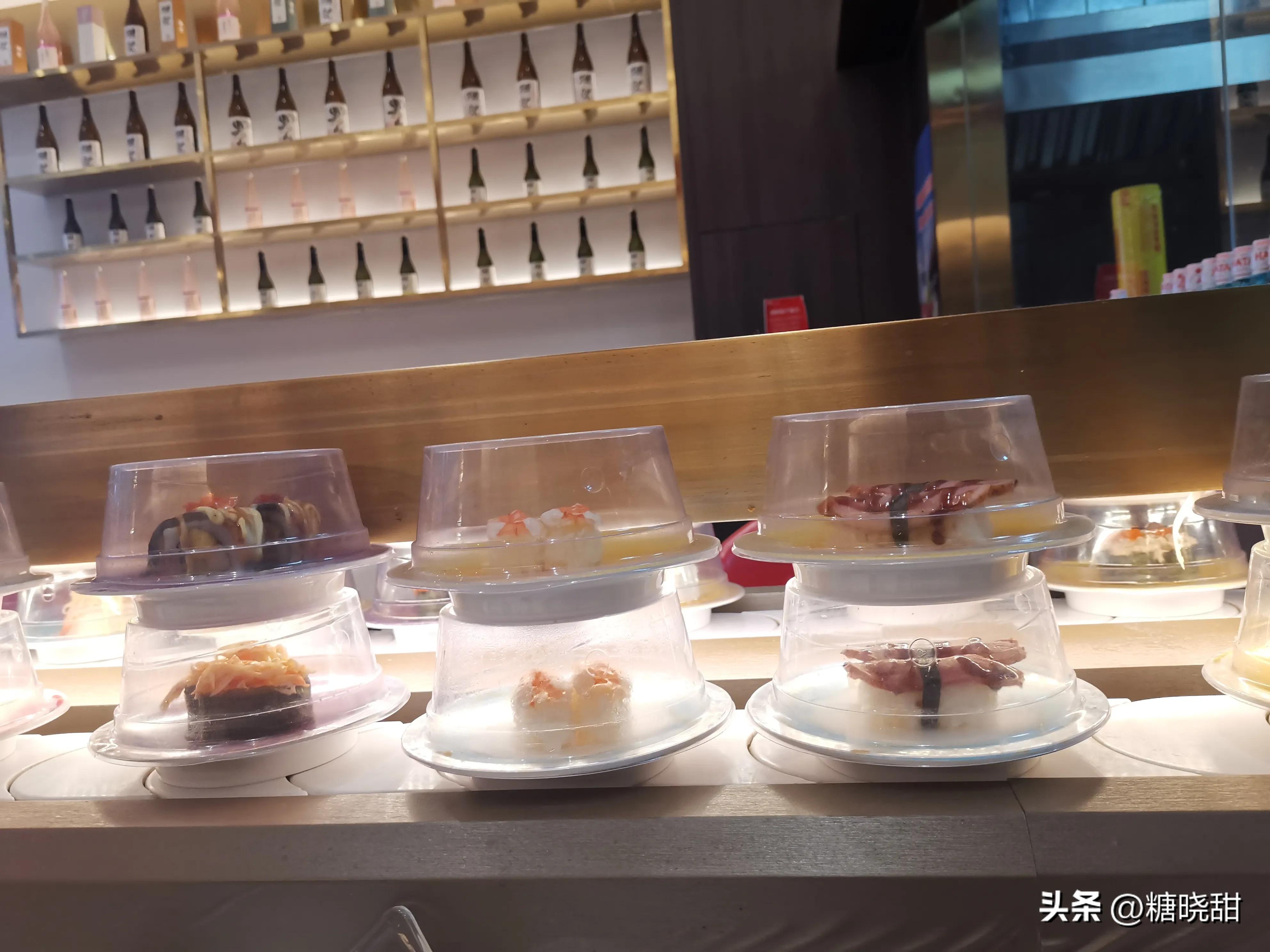 回转寿司探店,美食探店回转寿司