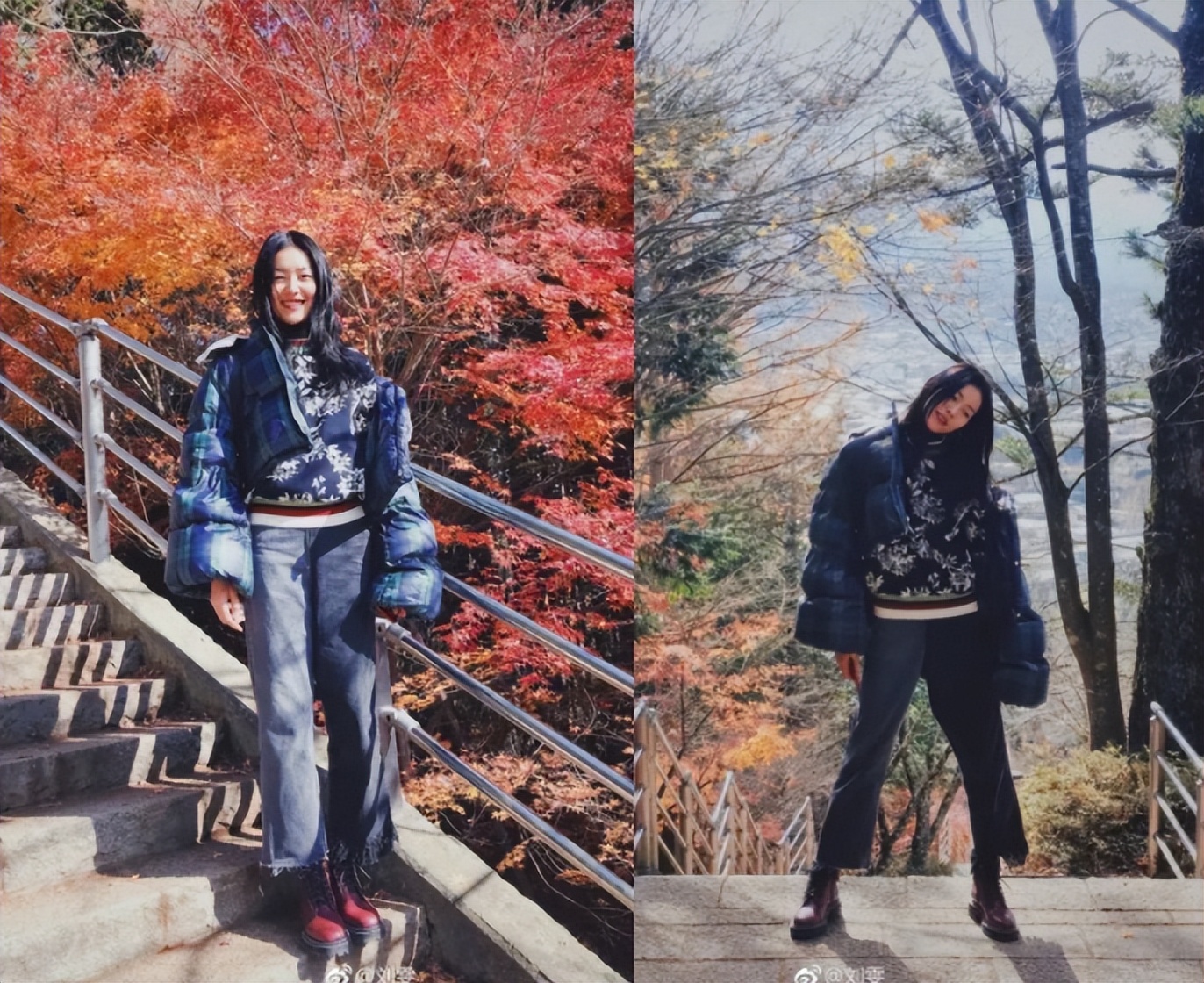 冬天在户外怎么拍照姿势好看,秋冬季拍照姿势技巧风景