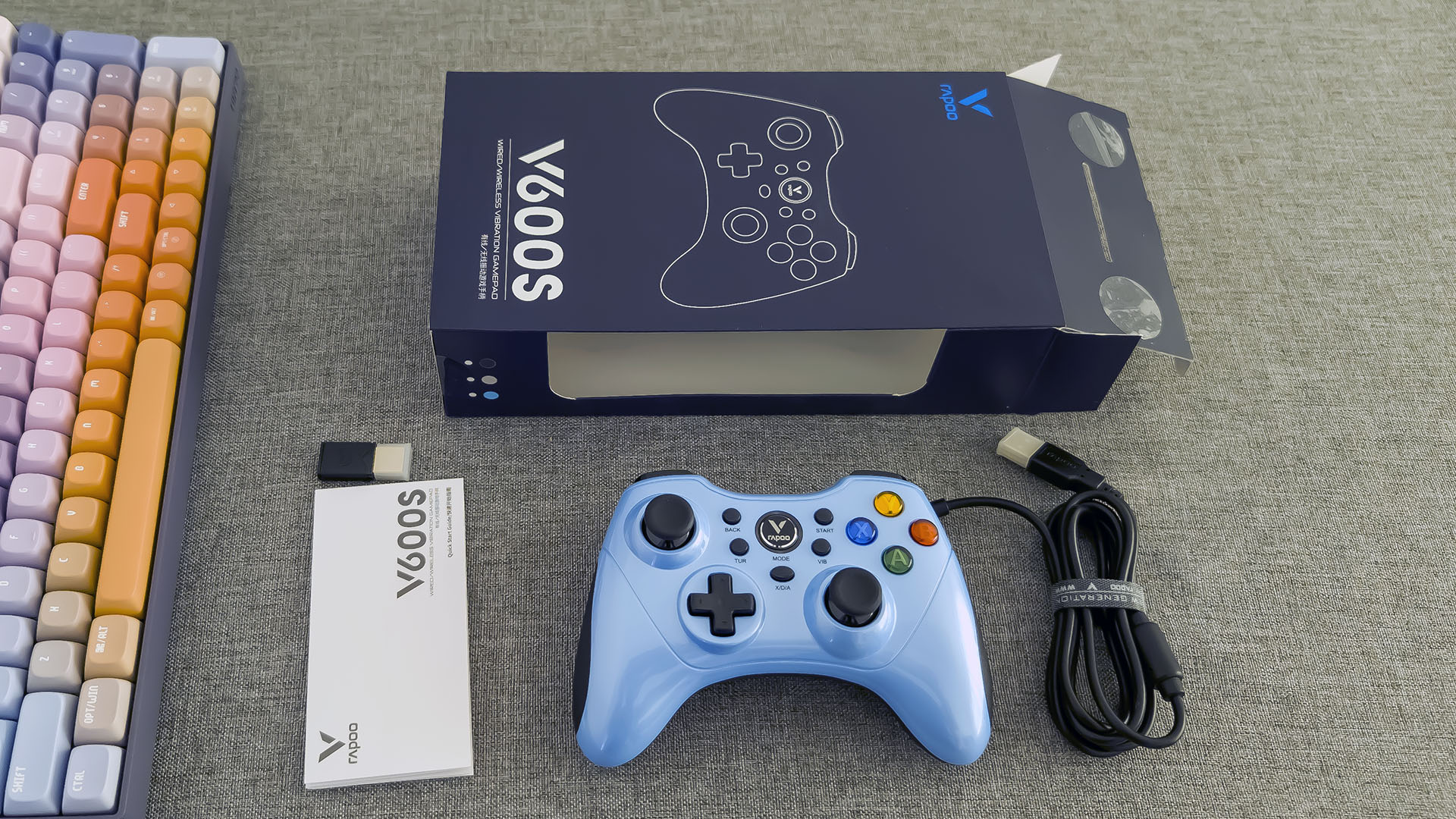 雷柏v600s手柄怎么玩,雷柏v600s是蓝牙手柄吗