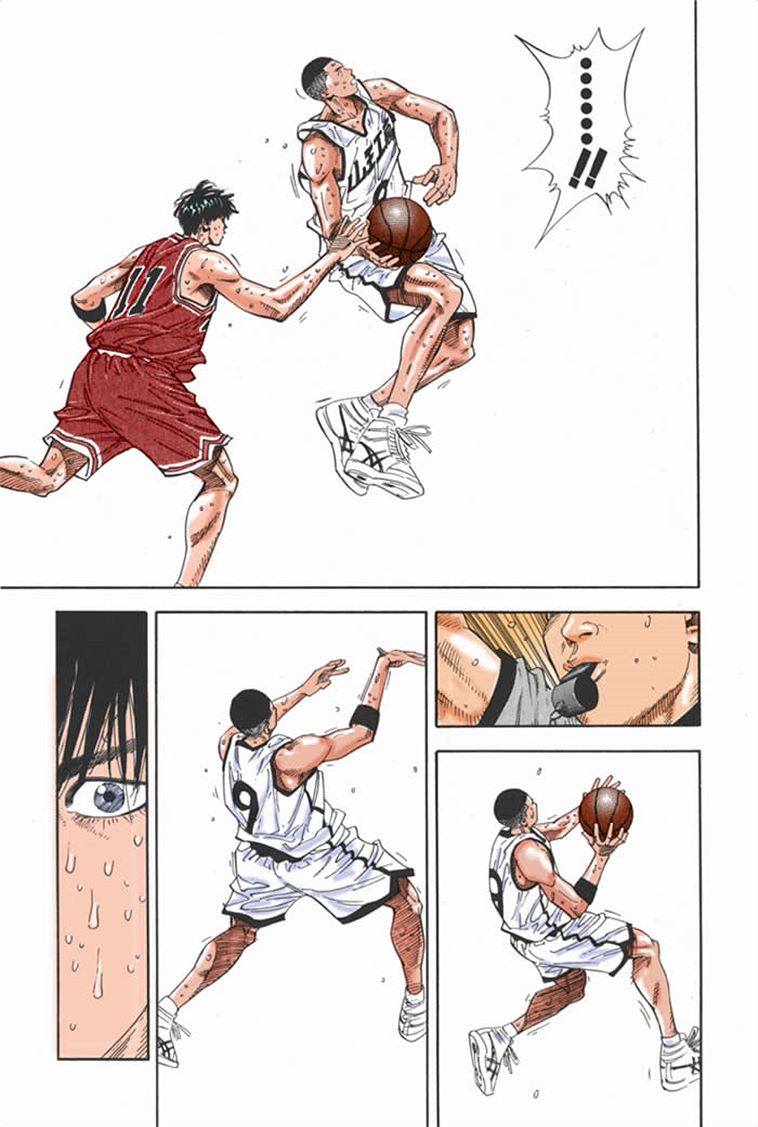 流川枫对战泽北漫画,流川vs泽北灌篮高手