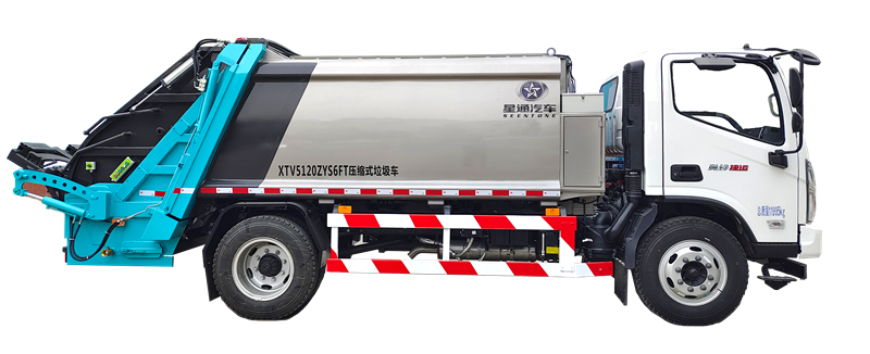 后装压缩式垃圾车规格型号,8方压缩垃圾分类车