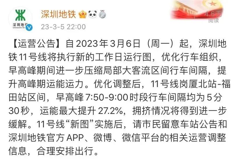 深圳地铁调整最新通知,深圳地铁9月5日全部正常运行吗
