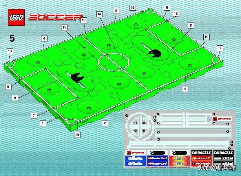 乐高酣畅淋漓的足球赛,新款足球套装