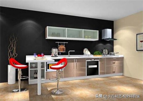 厨房爵士白效果图,橱柜漆效果图大全