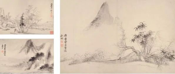 恽寿平仿古画册,恽寿平花鸟画册