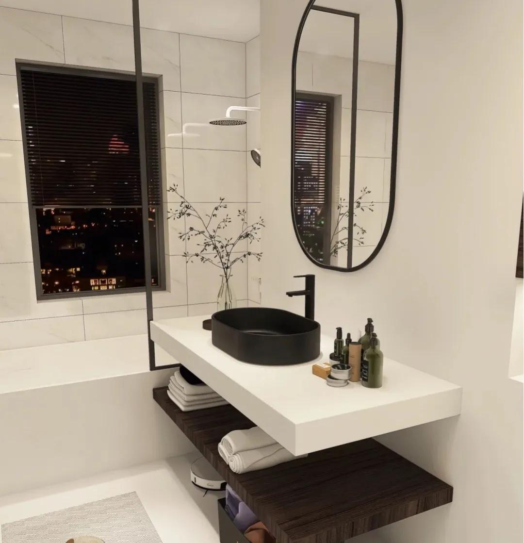 温文素雅新中式,96平方新中式两房极简轻奢风格