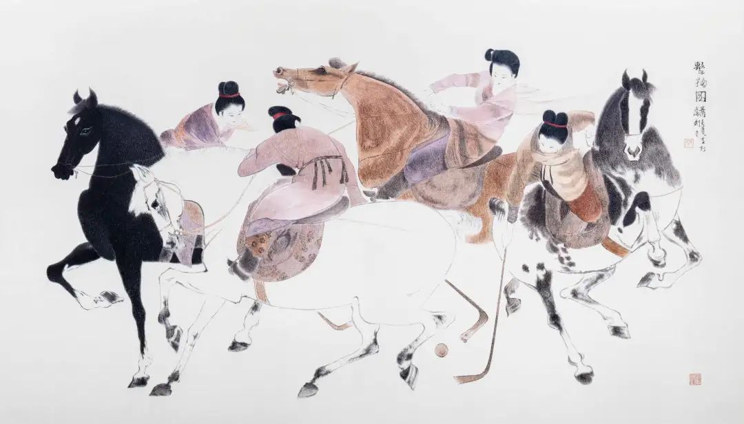 且看古人“击鞠杯”