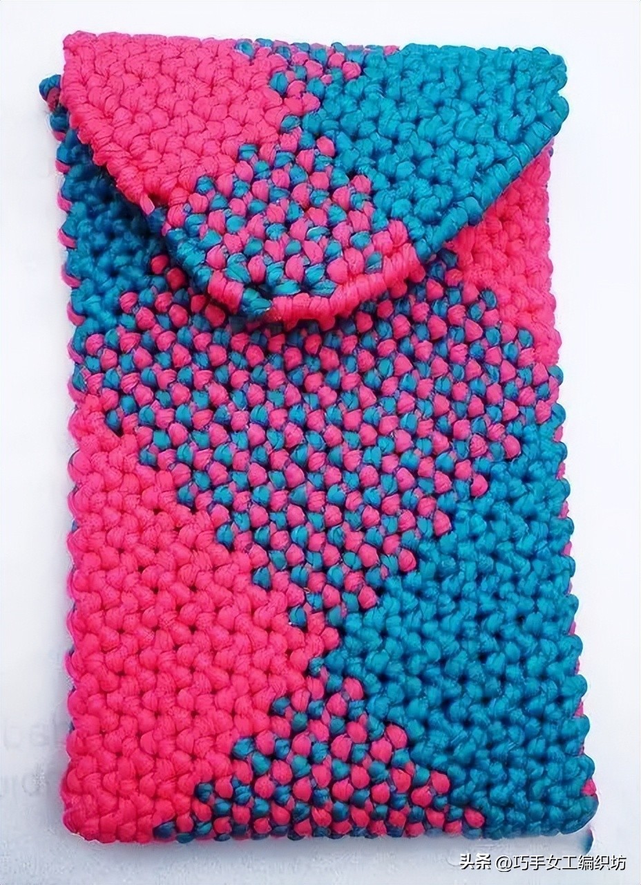 简单绳子编包包不用钩针,棉线绳编包包教程全过程