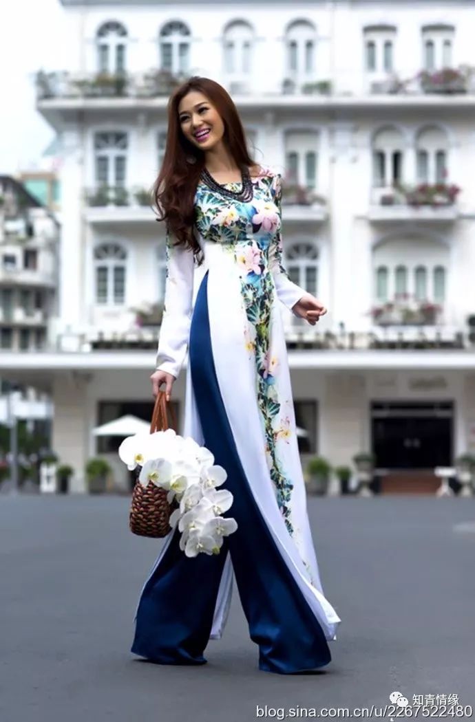 越南美女穿中国风旗袍,越南穿旗袍的民族美女