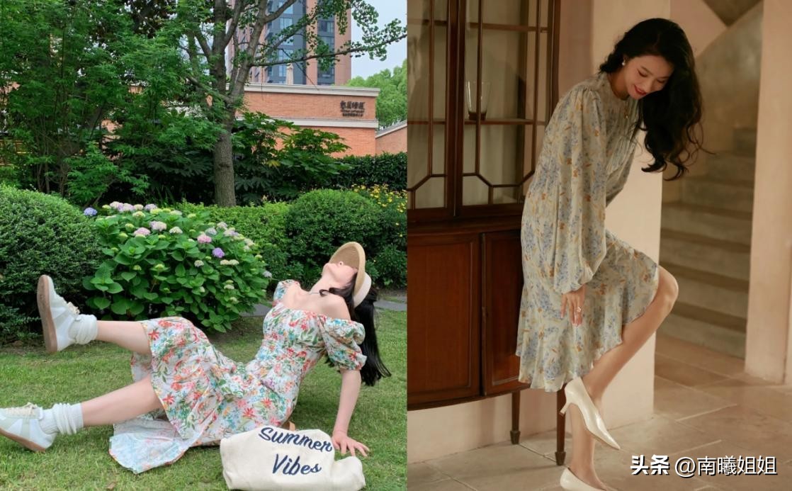 配裙子的平底单鞋时尚减龄,百搭裙子低跟鞋