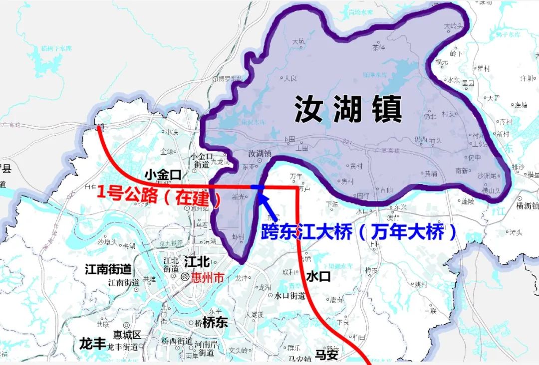 惠州惠城汝湖镇,惠州江北汝湖片区规划图