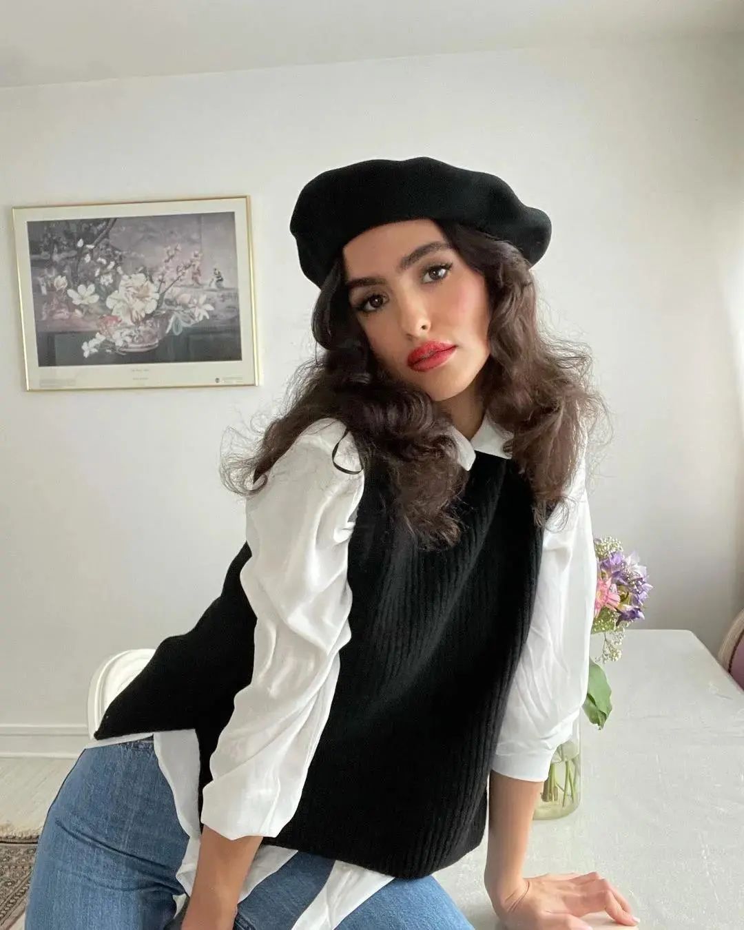 毛衣衬衫叠穿搭配什么裤子,冬天衬衫如何搭配毛衣