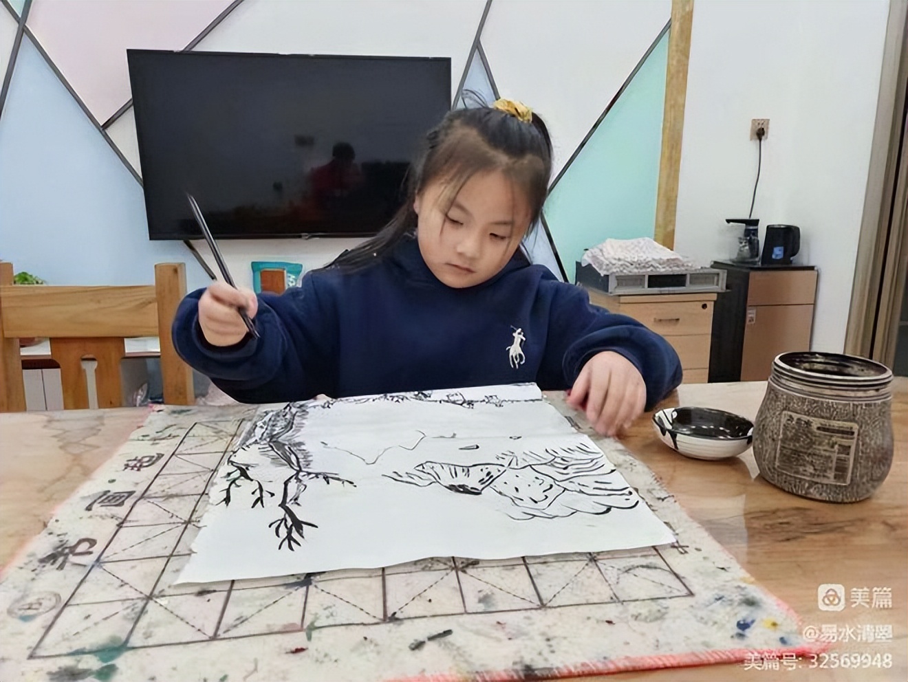 易水书画工作室部分小画家网课花絮