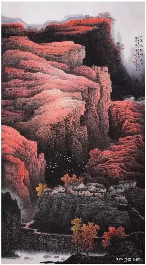 集名家精品山水画70幅欣赏,陈学良山水画精品欣赏40幅