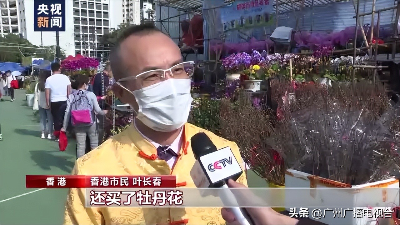 逛花市买年花香港市民寄托美好祝愿
