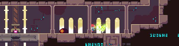 一款像素风的2D横版动作游戏