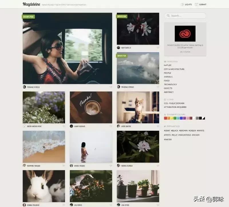 免费可商用插图的素材库,25个优质免费可商用图片素材网站
