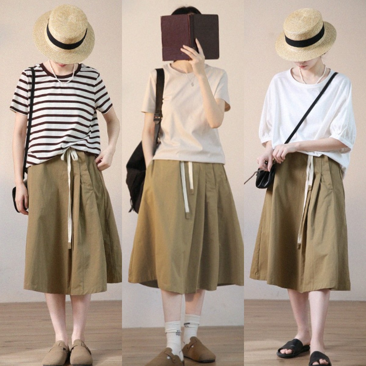 半身裙你知道怎么穿才显高级吗,洋气时髦半身裙小个子