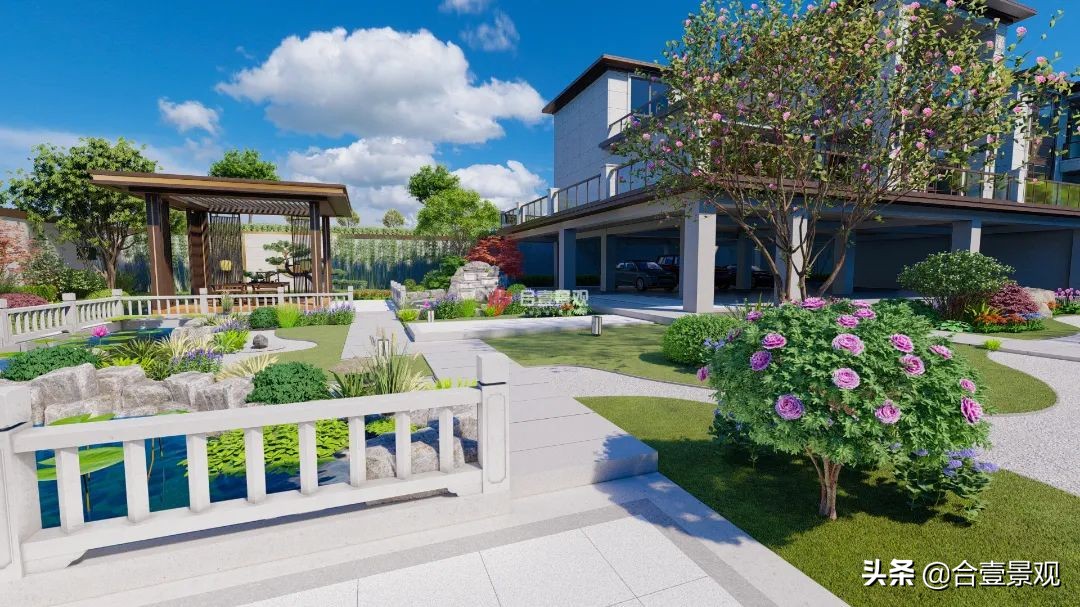 庭院设计带亭子,庭院设计木亭子