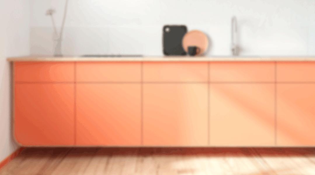 蓝橙色彩构成,活力橙配色装修