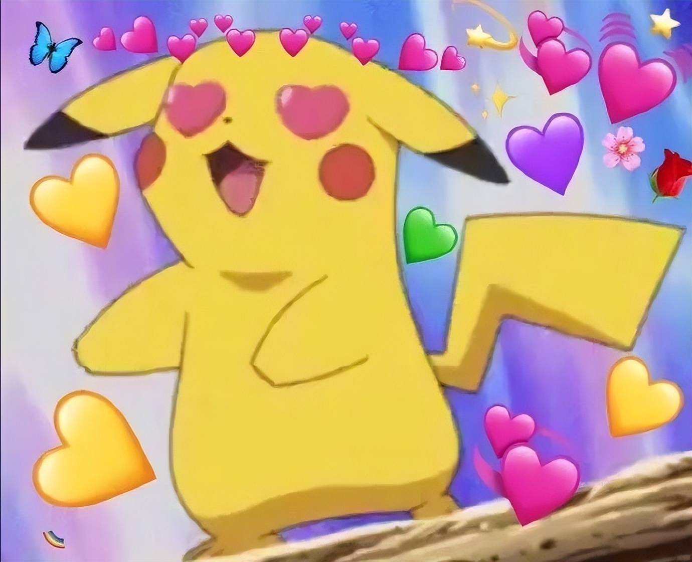 爱心中枪表情包,爱心表情包教程