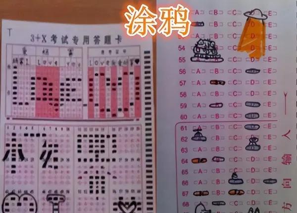 小孩在试卷上乱涂乱画得满分,孩子考试在卷子上乱画