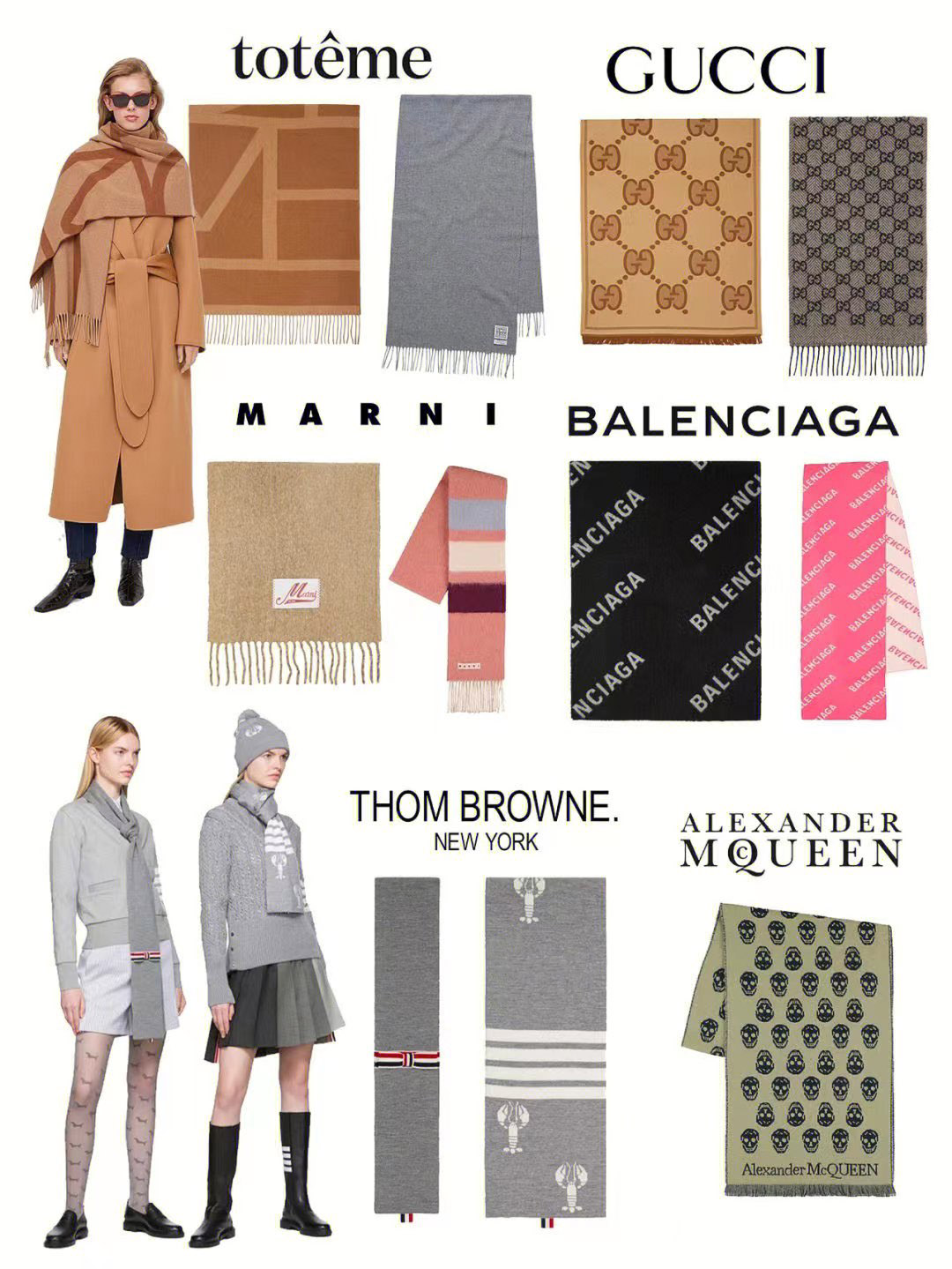 围巾男ins风高颜值学生推荐,围巾女ins风高颜值学生格子