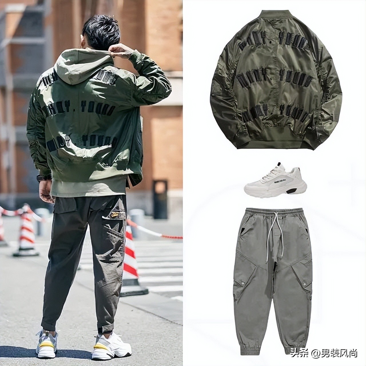 冬季军绿色夹克外套男士,军绿色夹克外套怎么搭配女