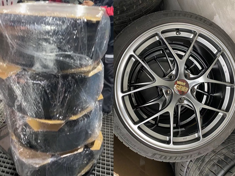 买了套BBS轮毂开200公里就换在宝马3系上体验最纯粹的快乐