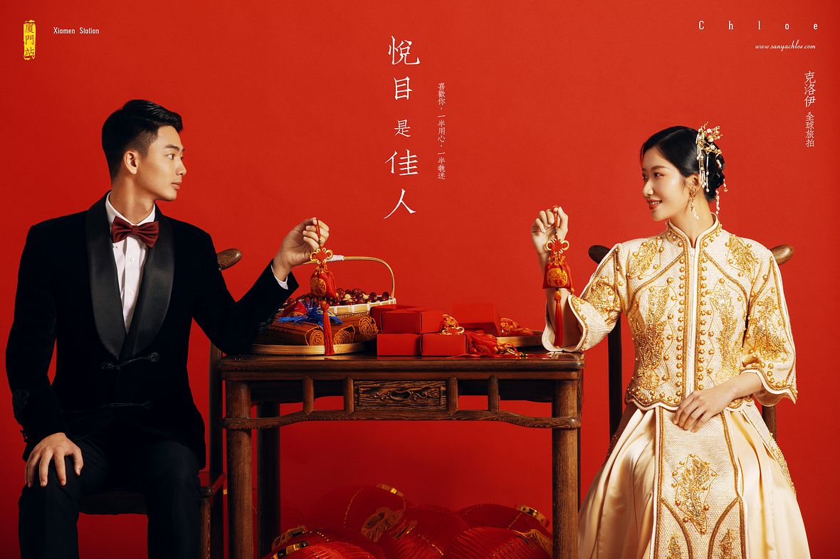 用中式风婚纱照与时间诉说浪漫,中式风婚纱照风格