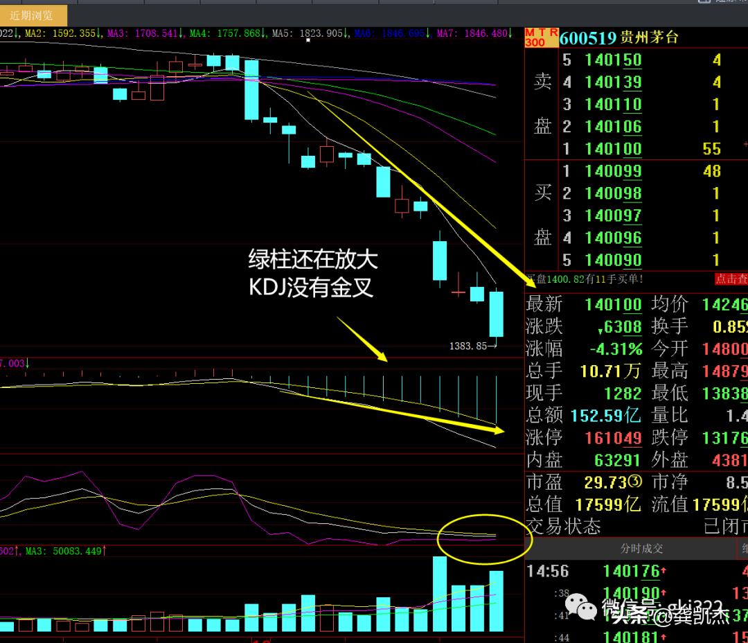 股市大跌贵州茅台涨吗,茅台股市分析近一年走势