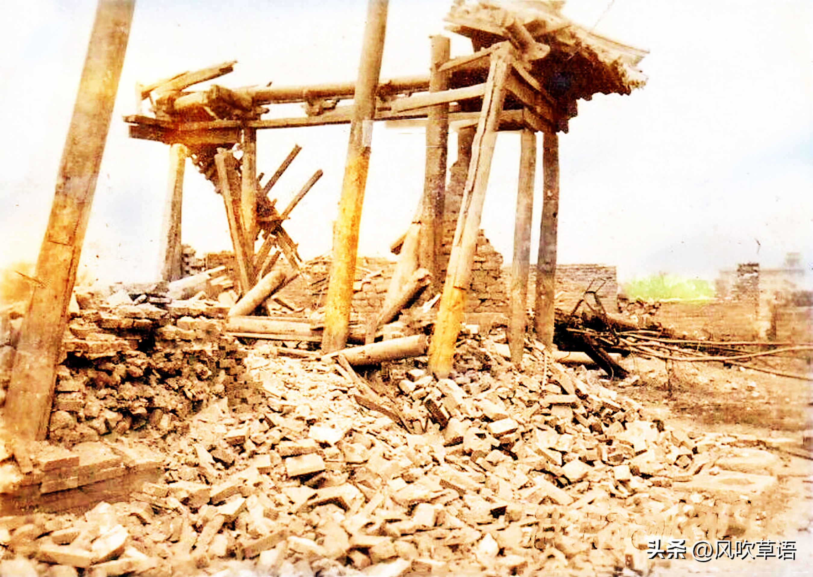 日军济南惨案真实影像,日军侵占济南老照片