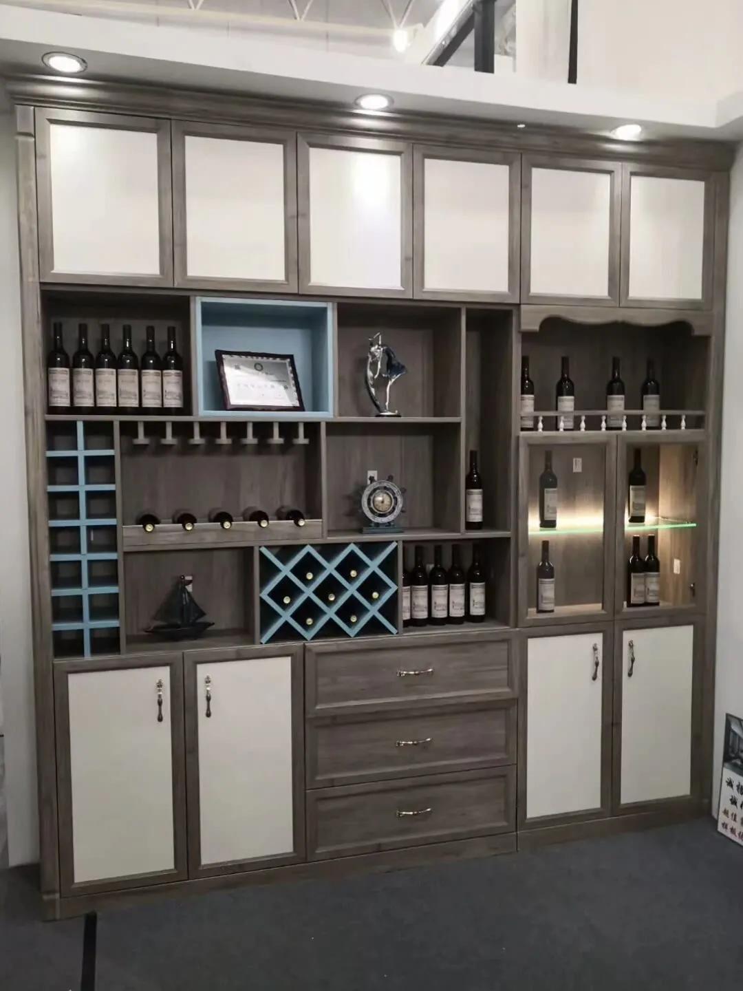 20公分酒柜样式效果图,新中式酒柜实拍图