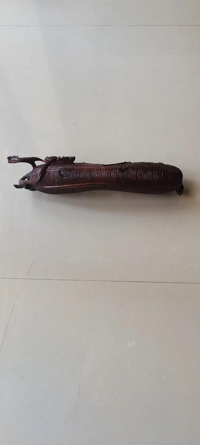 回流老沉香木雕自在观音摆件,回流麒麟摆件