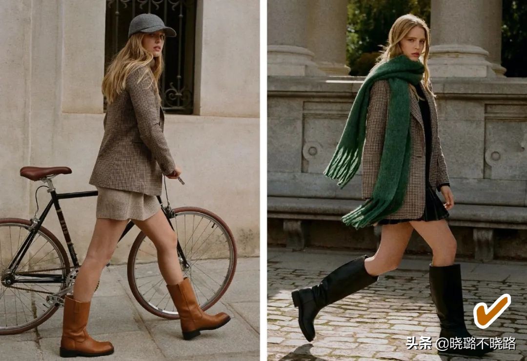 最近比较火的马丁靴和骑士靴,骑士靴跟马丁靴