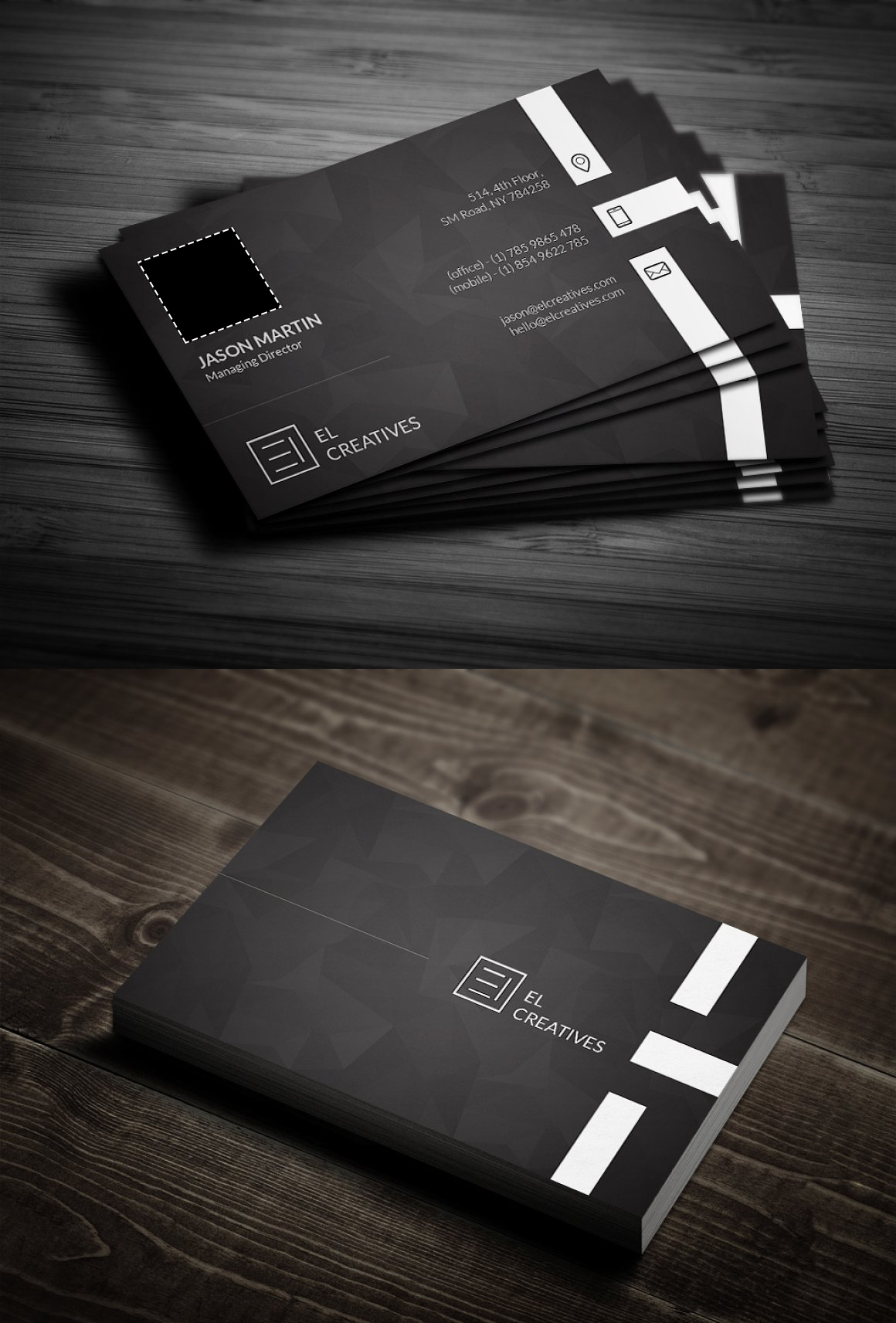 商务名片设计欣赏极致留白,高级商务简约名片设计