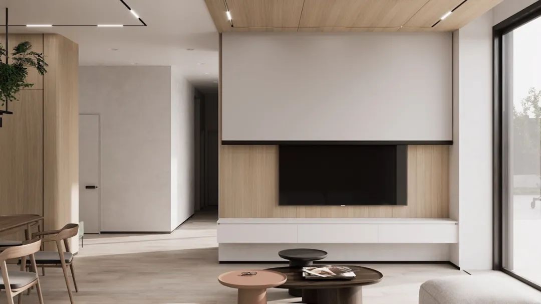 客厅背景墙收纳柜投影仪,50平米投影仪装修效果图大全