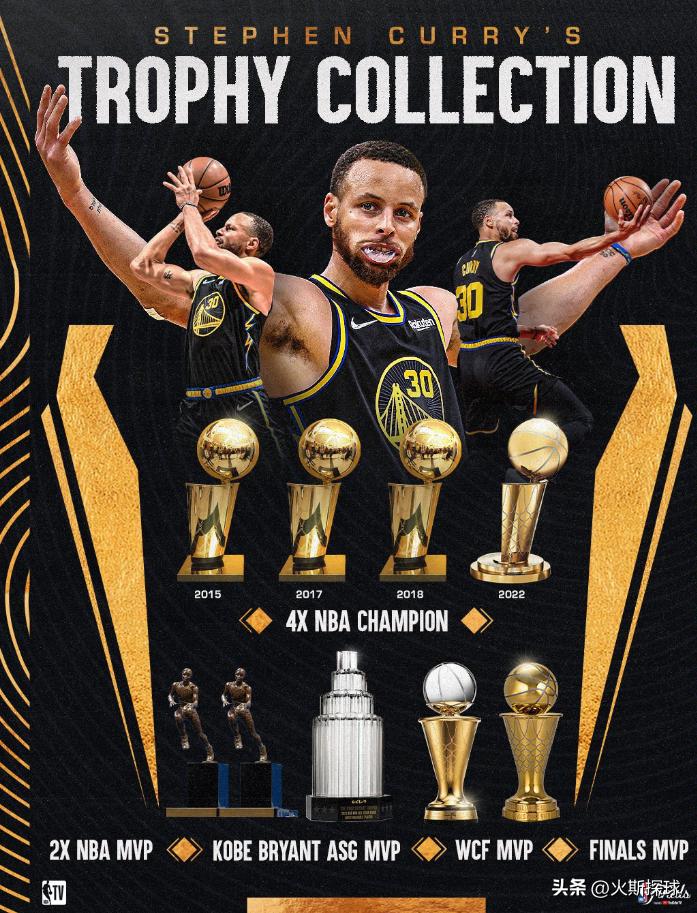 库里晒全明星球衣照片,库里晒fmvp奖杯照片