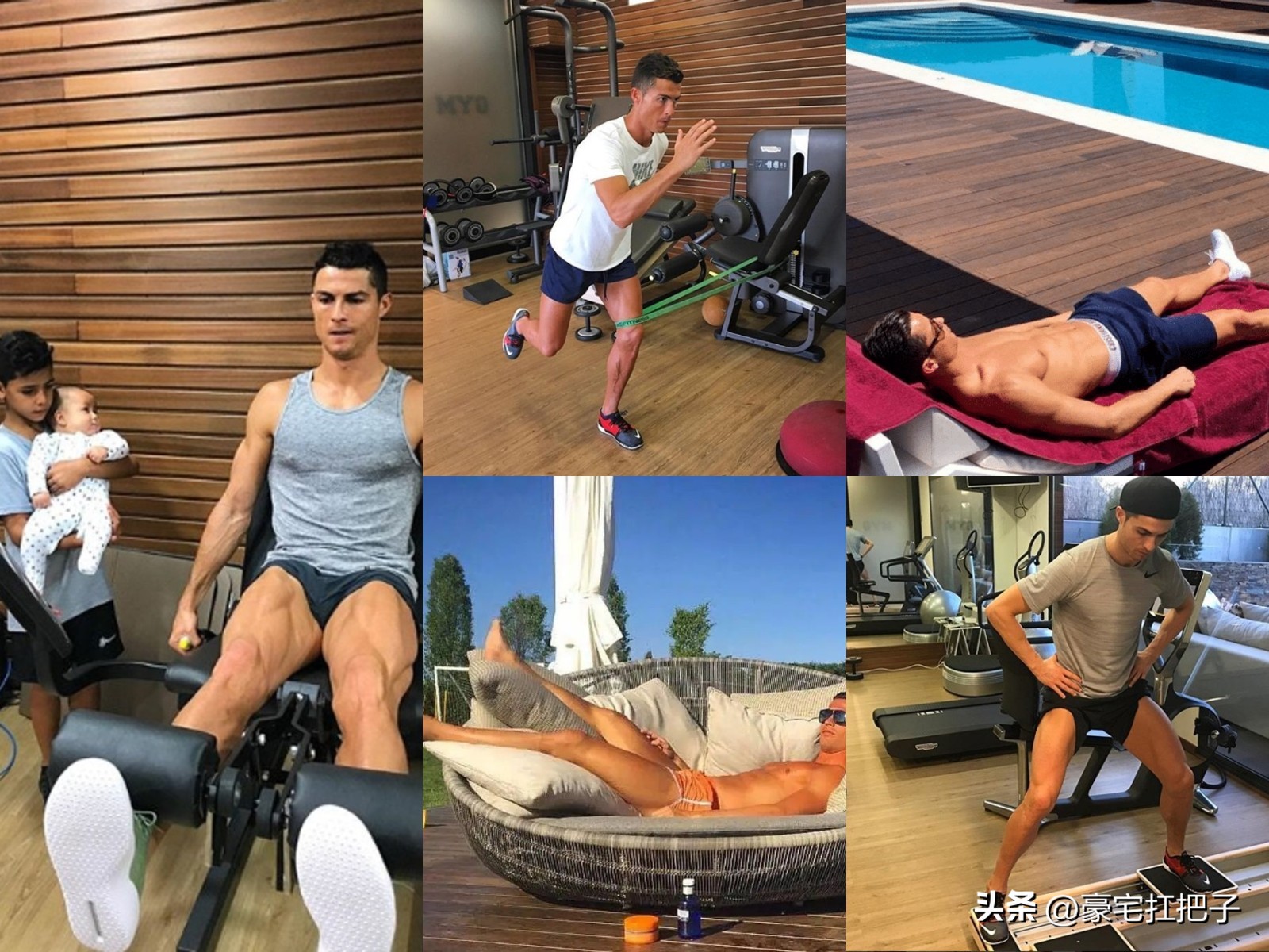 C罗9套豪宅曝光，女友花半小时才走到客厅，车库有超20辆顶级跑车