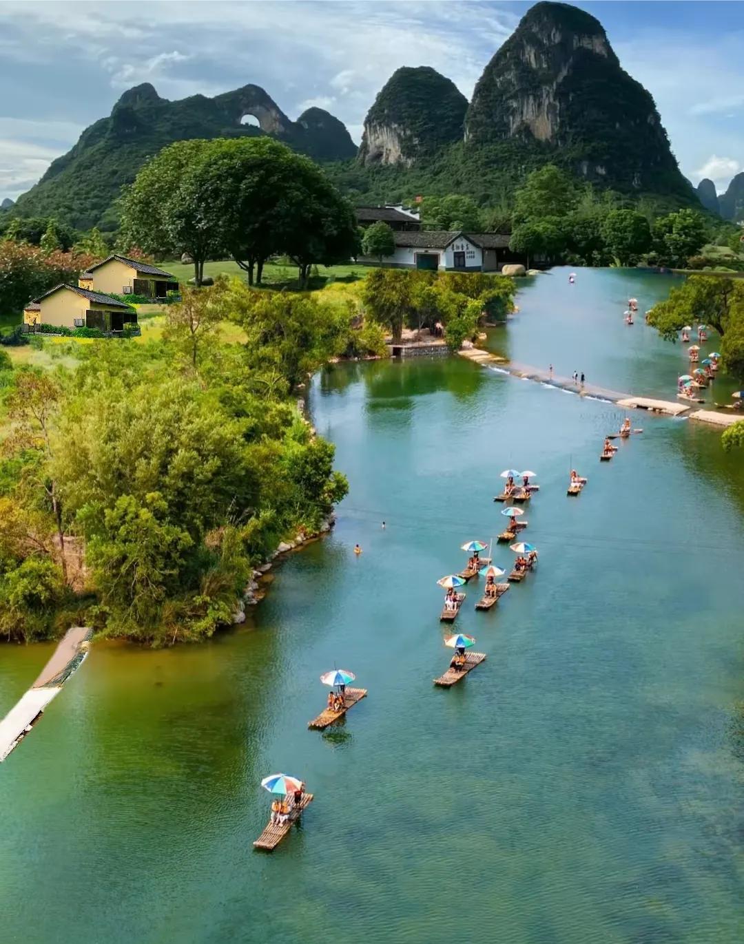 广州出发贺州阳朔三天游攻略,广州阳朔自驾游攻略图