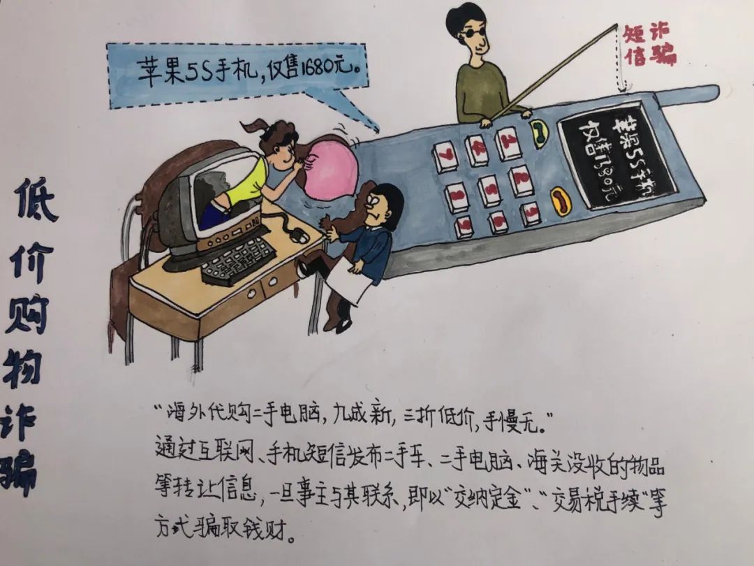 反诈宣传这份反诈漫画请收好,反诈防诈儿童绘画漫画